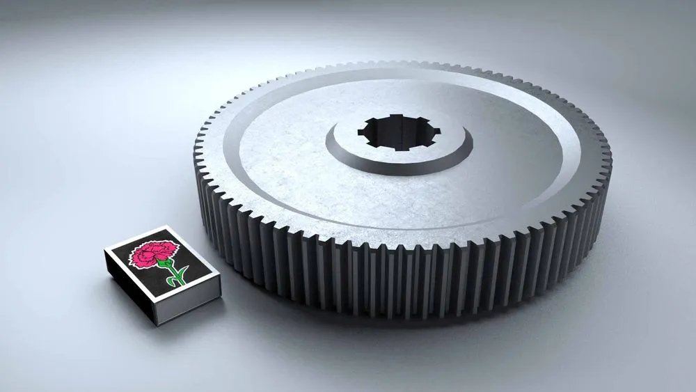 Spur gear of horizontal gearbox NI.11.12 — photo