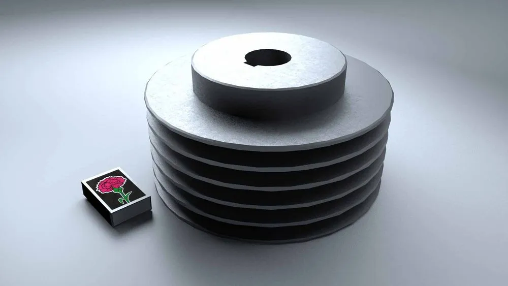 Pulley (large) to the belt reducer TSN.02.020 — фото